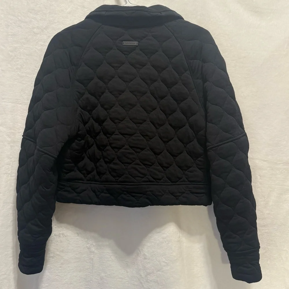 Lululemon Athletica Black Quilted Cropped Puffer Jacket - Picture 11 of 13